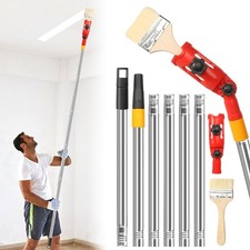 Multi-Angle Paint Brush Extender Holder Extension Pole Brush Set For Ceiling