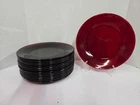 Vintage Anchor Hocking Royal Ruby Red 9 Inch Dinner Plate Lot Of 15 MCM