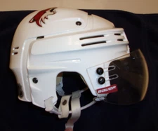 PHOENIX COYOTES Scottie Upshall game-worn #8 Nike/Bauer helmet (2008-09 season)