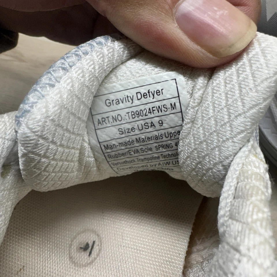 GDefy Gravity Defyer Talla 9 Gris Mighty Walk TB9024FWS-M Foto 4 de 4