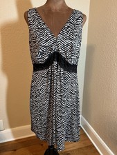 Delta Burke Zebra Print Chemise Size 3X