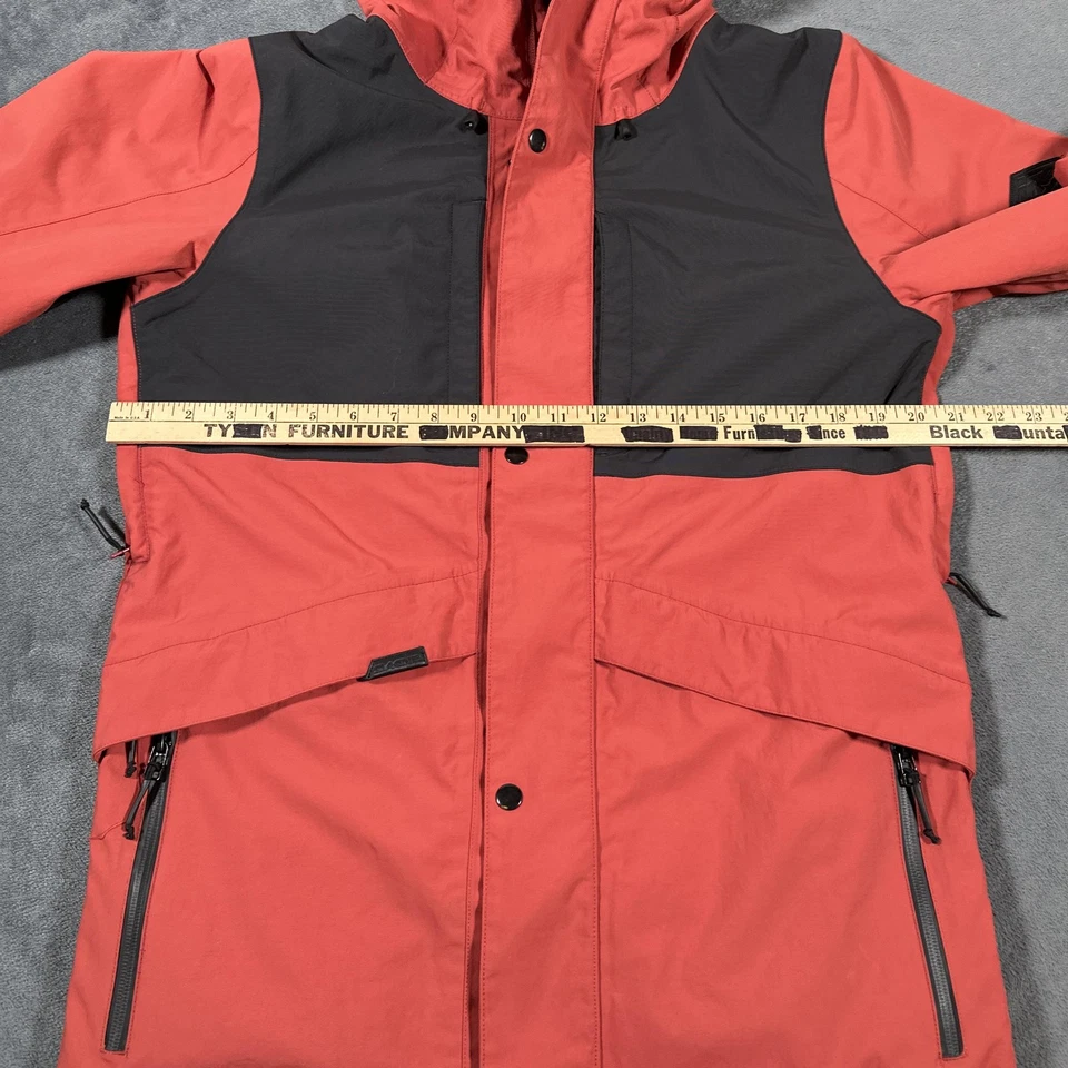 Chaqueta Dakine Para Hombre Pequeña Roja Negra Con Capucha Snowboard Esquí Parka Exterior Foto 4 de 4