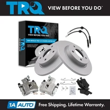 TRQ Brake Pad & Rotor Kit Premium G-Coated Semi-Metallic Fits 2006-2008 Mazda 3