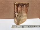 VTG Gold Sequin Cigarette Case Zippered Flapper Ladies Cigarette Case