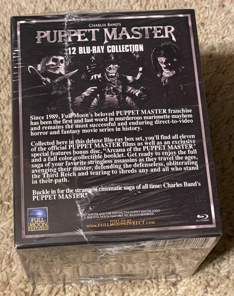 Puppet Master Blu-ray Collection NEW 12-Disc Box Set Full Moon Charles Band - Image 4 of 4