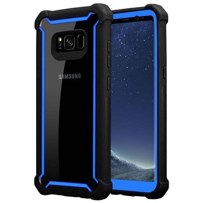 Hülle für Samsung Galaxy S8 PLUS Schutzhülle Hybrid Handy Hard Cover Case TPU