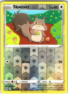 Skwovet 150/196 Reverse Holo Lost Origin Pokémon TCG