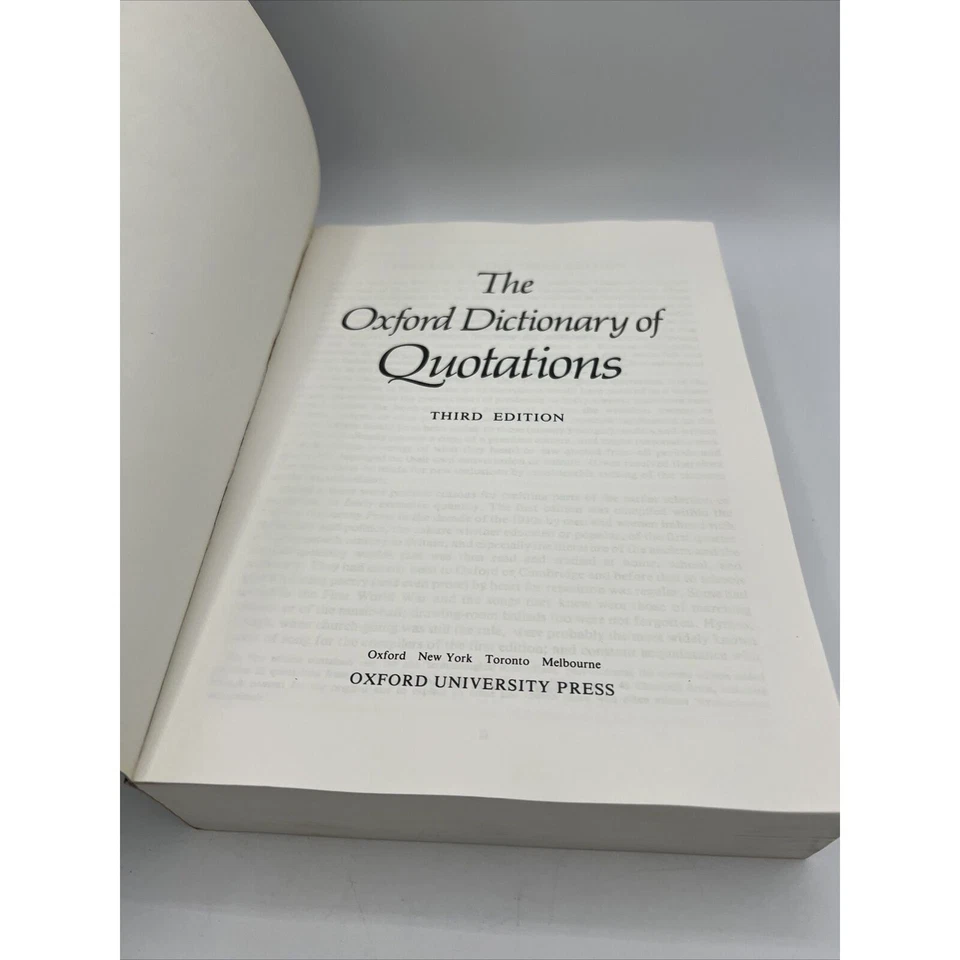 Оксфордский словарь цитат третье издание 1980 г. в твердом переплете - Изображение 3 из 4