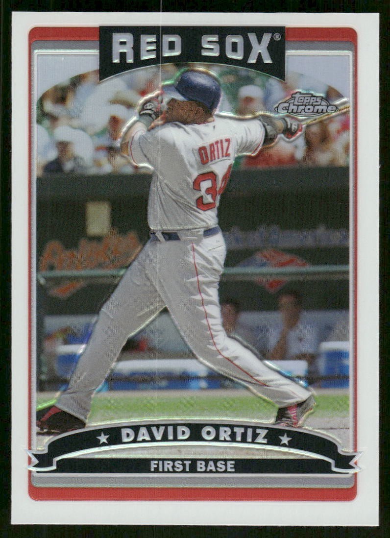 David Ortiz 2006 Topps Chrome #227 Refractor Boston Red Sox Baseball Card NM