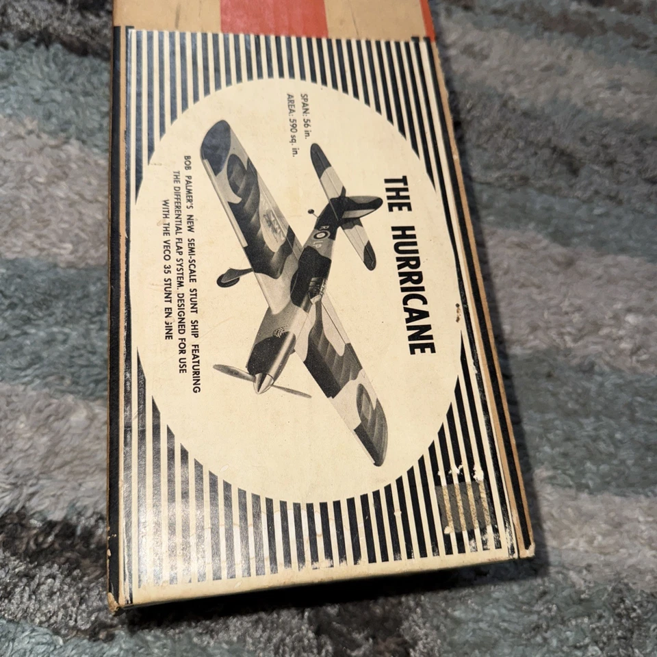 Veco The Hurricane 燃气发动机老式模型飞机 56 英寸跨度。 发动机 — 第 3/4 张图片