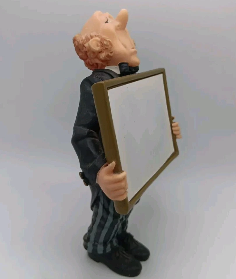 Estatuilla de mayordomo camarero de colección con letrero (u escribir) divertida decoración de cocina 9,5" Foto 2 de 4