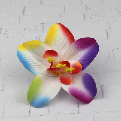 Cabeza de flor de orquídea de seda artificial 10/100p 8 cm a granel boda fiesta decoración del hogar - Imagen 6 de 29