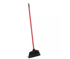 Libman 10-inch Lobby Broom With Short Steel Handle For Quick Sweep