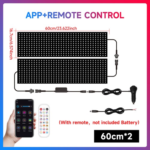 Truck Car LED Soft Panel Light Remote Control Foldable Lighting APP Programmable - Picture 2 of 12
