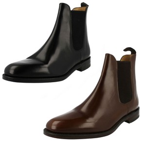 In Loake Moda 290t Alla Stivali On Pelle Chelsea 290b Lucido Uomo Marrone Slip 0wx1dT1a