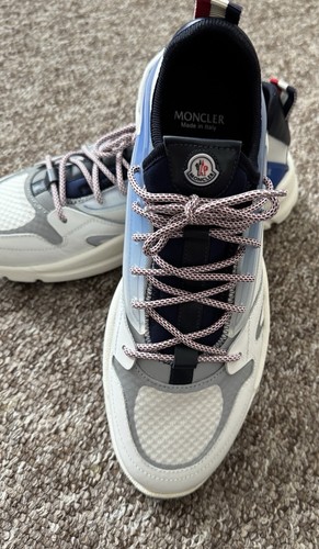 Moncler Anakin Scarpa Entrenadores Gris/Blanco/Azul Reino Unido Talla 9 (UEtalla 43) - Imagen 5 de 17