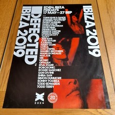 DEFECTED IN THE HOUSE @ EDEN CLUB 2019 - IBIZA CLUB POSTERS -  DJ HOUSE MUSIC