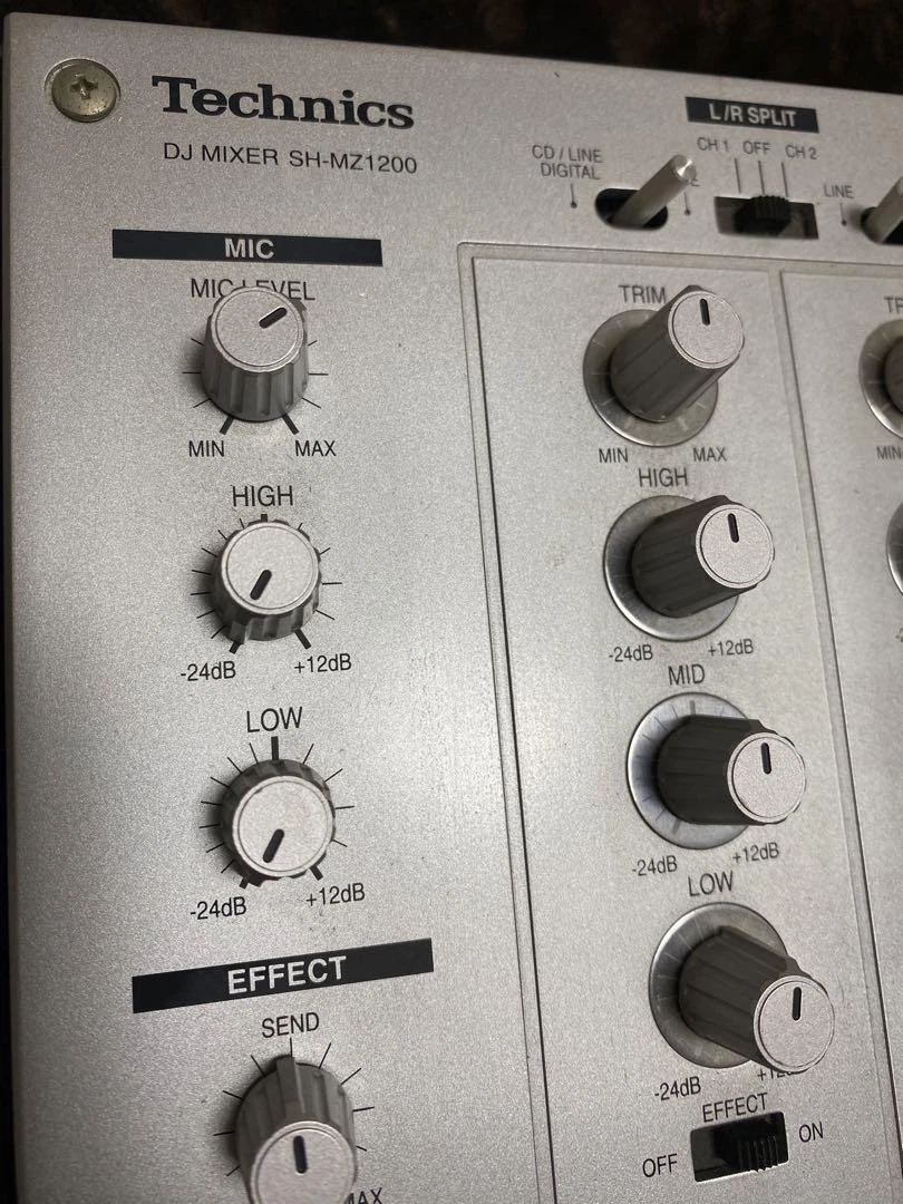 Technics DJ Mixer SH-MZ1200-S Silver 4CH Mixer Flagship Model Power Cord