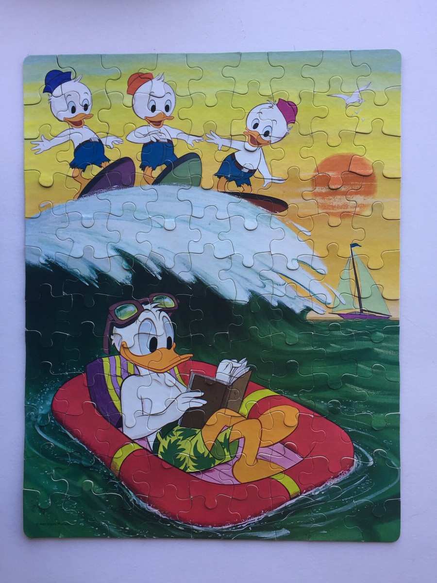 DONALD DUCK ★ ヴィンテージ パズル ウォルトディズニー Vintage Walt Disney Donald Duck 100 piece Puzzle by Whitman