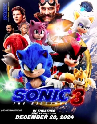 Sonic the Hedgehog 3 DVD (2024) Brand New & Sealed Pre-Order 4/15 Keanu Reeves