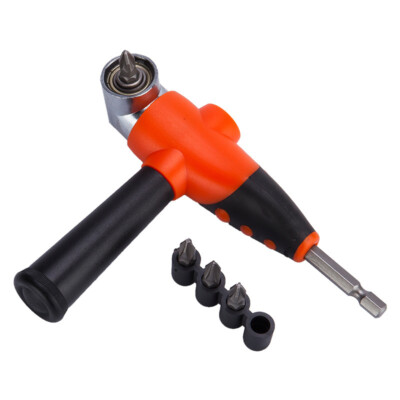 105 Degree Angle Screwdriver 1/4inch Hex Wrench Drill Bit Magnetic Socket Holder