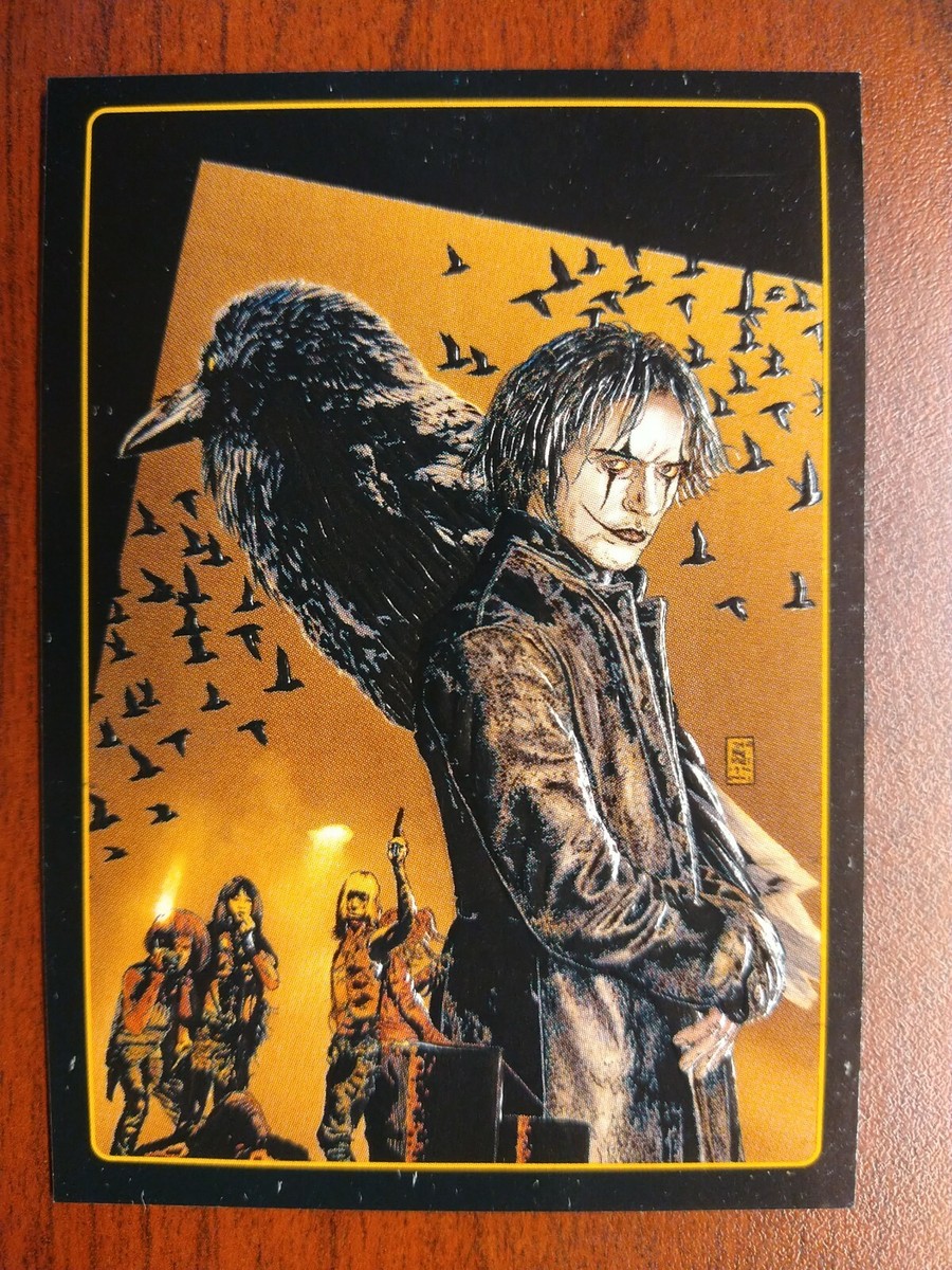 B4原画 crow The Crow City of Angels Legend of The Crow Embossed Card 2