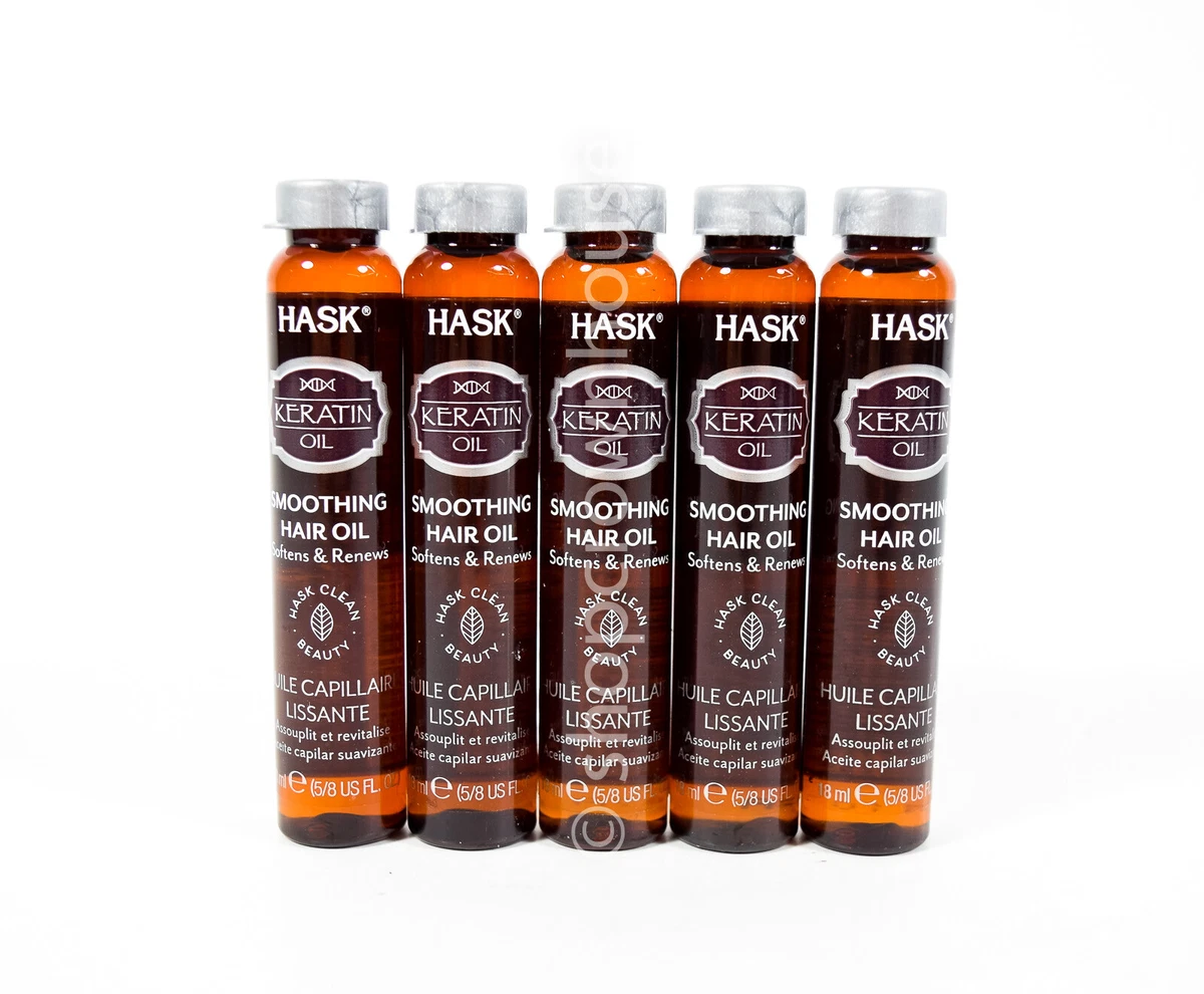 5 Hask Keratin Oil Smoothing Shine Hair Oil Softens Renews 5 8