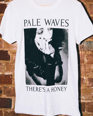 Pale Waves rock band there's a honey White T-shirt Short sleeve S