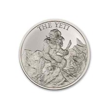 The Yeti 1 oz .999 Silver round Abominable Snowman Himalayan Folklore 107.88 per troy oz