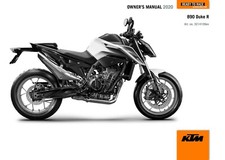 KTM Owners Manual Book Guide 2020 890 Duke R US Model