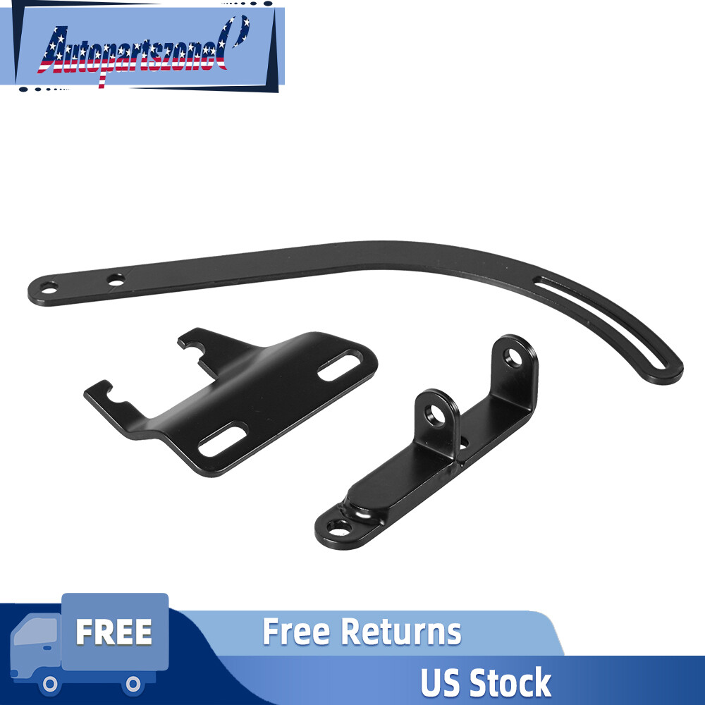 Small Block Chevy Black SWP Alternator Bracket SBC 283 327 350 Short Water Pump - Foto 9