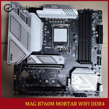 FOR MSI MAG B760M MORTAR WIFI DDR4 LGA 1700 Intel 128GB mATX Motherboard Test OK