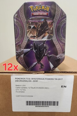 12x Pokemon Necrozma Mysterious Powers Tins w/ Ultra Prism & XY Breakpoint READ