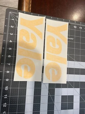 AFTERMARKET Yale Forklift Decal - Yellow Vinyl Yale Decal Set of 2