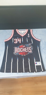 Hakeem Olajuwon Champion Trikot/Jersey Houston Rockets Nr.34 Gr.XL/48,Zustand ok