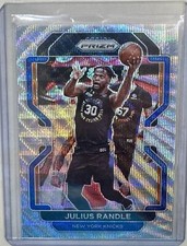 2021-22 Panini Prizm Basketball Silver Wave #85 Julius Randle New York Knicks