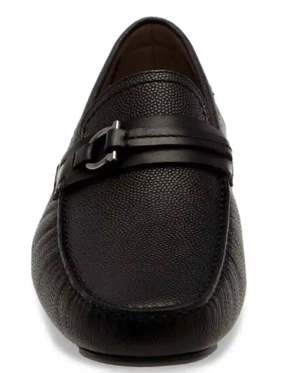 Salvatore Ferragamo Remar Driving Shoe NEW New Salvatore Ferragamo REMAR Black Leather Mens Drivers  main image 4