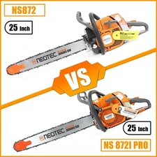 72cc Gas Powered Chainsaw with 25" Bar and chain Compatible with MS 038 380 381