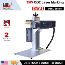 HL Laser DAVI 35W CO2 Galvo Laser Marking Machine Laser Marker Engraver Ornament