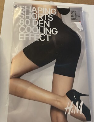 H&M Shaping Shorts 80 Den Cooling Effect Size Medium Color Black