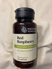 Natures Sunshine Red Raspberry Herbal Supplement 100 Caps. Exp: 11/25