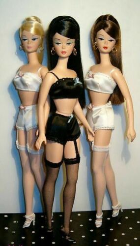 Mattel Barbie Fashion Model Collection lingerie Black hair ponytail #3  Silkstone