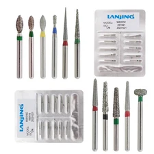 Dental Diamond Burs FG High Speed Round End Taper Pear Football Coarse Grit 856