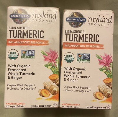 Garden of Life Mykind Organics Extra Strength Turmeric Inflammatory - 240 CT