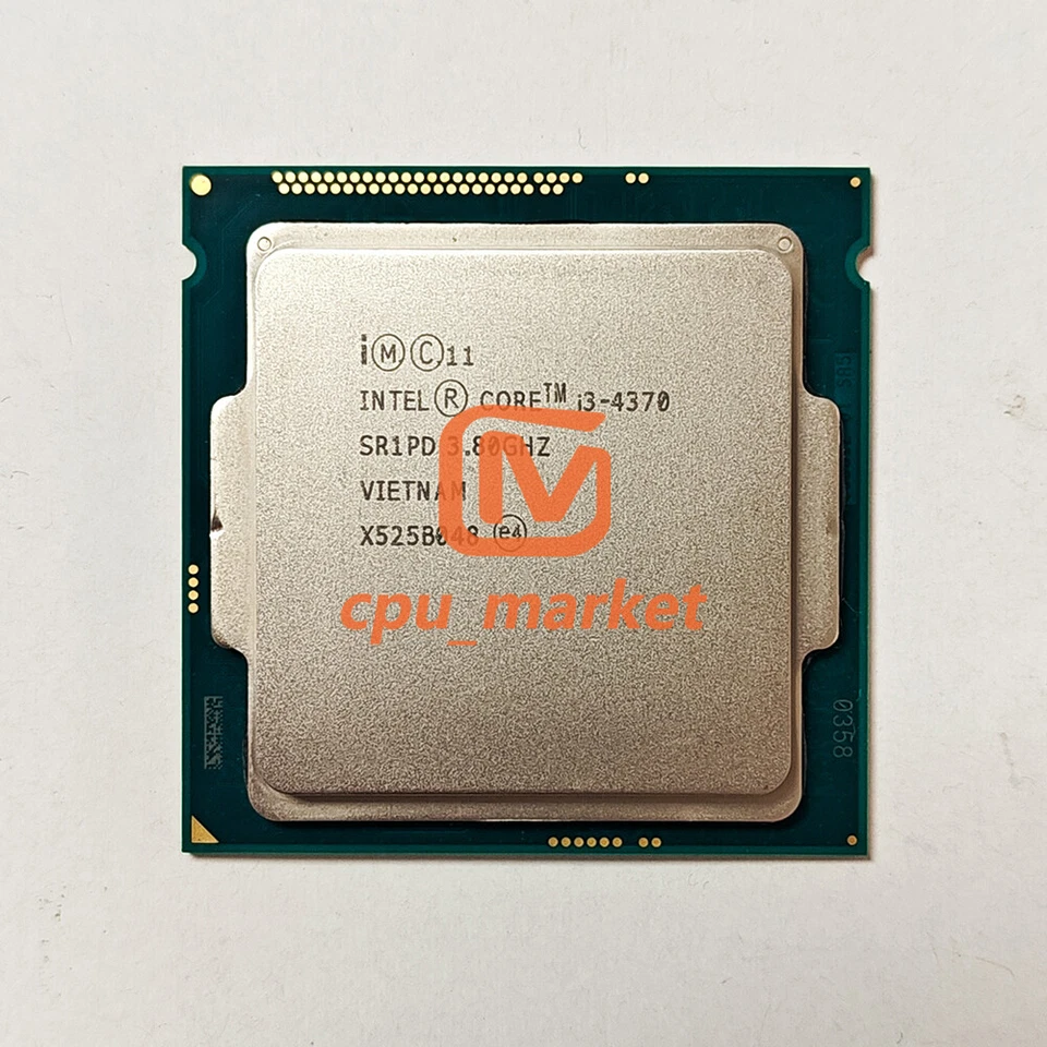 Intel Core i3-4370 SR1PD SR1JZ 3.8GHz 2 Cores 54W LGA1150 CPU Processor - Image 2 of 3