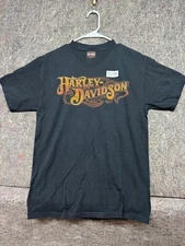 Harley Davidson Mens T Shirt Quaid Loma Linda CA 2000 Black Size M