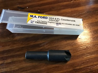 1x MA Ford HSS 6 FLUTE Countersink 1/2'' x 120 degrees, 79050006, NEW