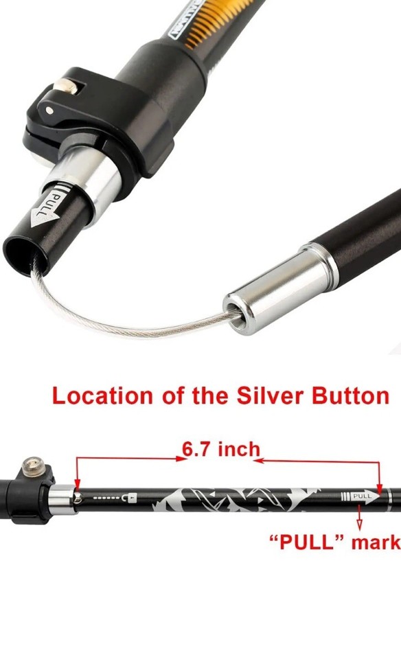 Foldable Ultralight Adjustable Aluiniu Alloy Stick Twist Lock Hiking Trekking Pole - Trekking Pole And Walking Stick Price - View #6