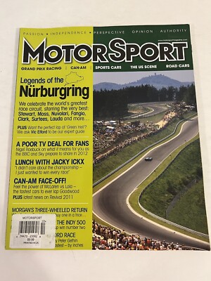 Motorsport Magazine Volume 87/Number 10 2011  Legends Of The Nurburgring 