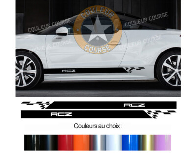 2 x LOW BODY STRIPS FOR PEUGEOT RCZ DECO DOORMAN STICKER BD579-25*